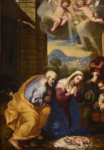 Natività con adorazione dei pastori